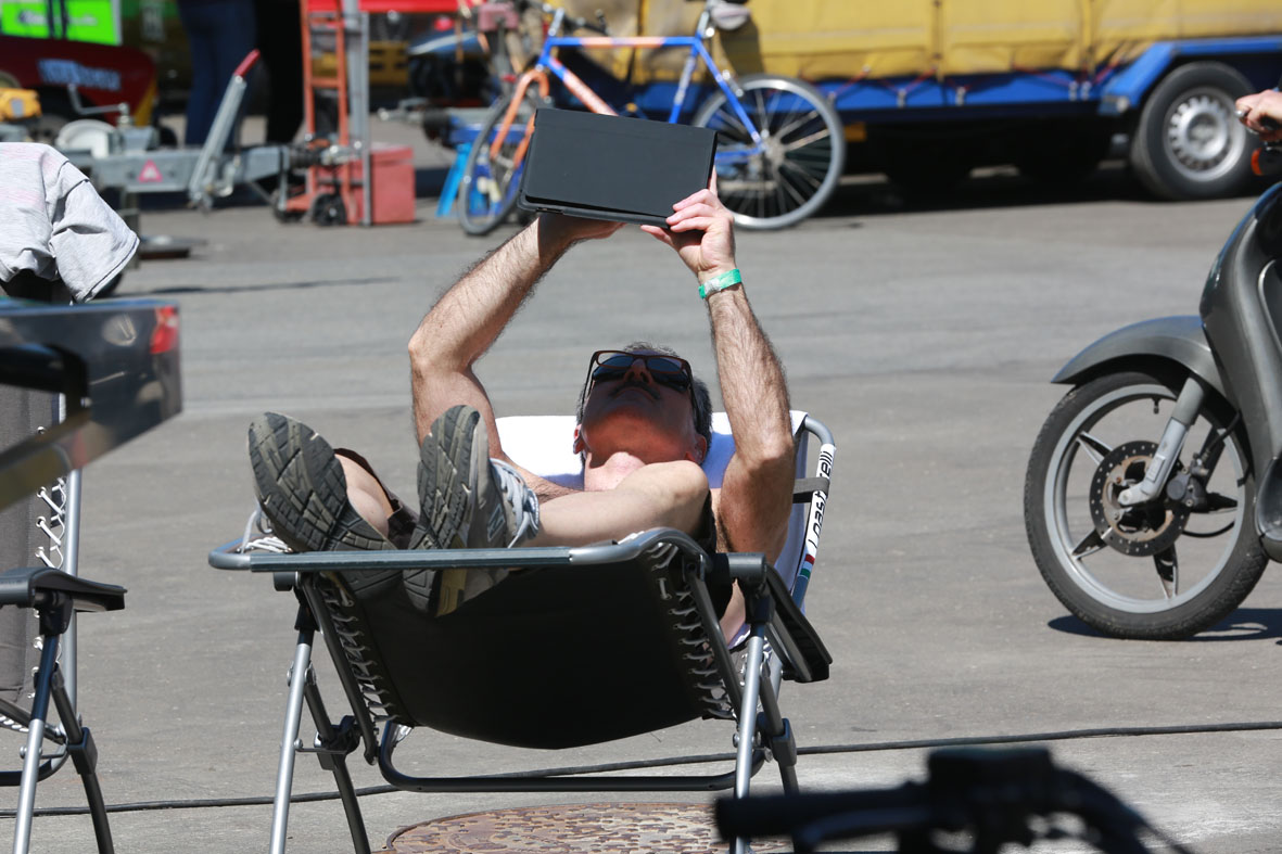 Relax Pastorelli in attesa del via